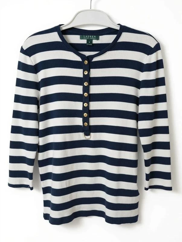 Camisola Ralph Lauren estilo Henley tamanho M R1001 – photo 5